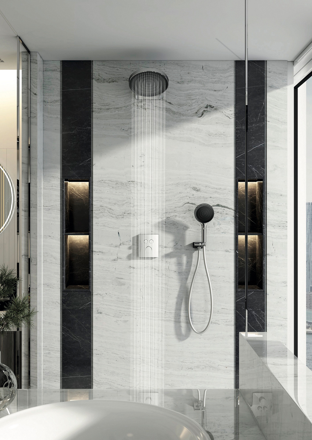 0162 Настенное подключение шланга KAISER с поворотным держателем для лейки